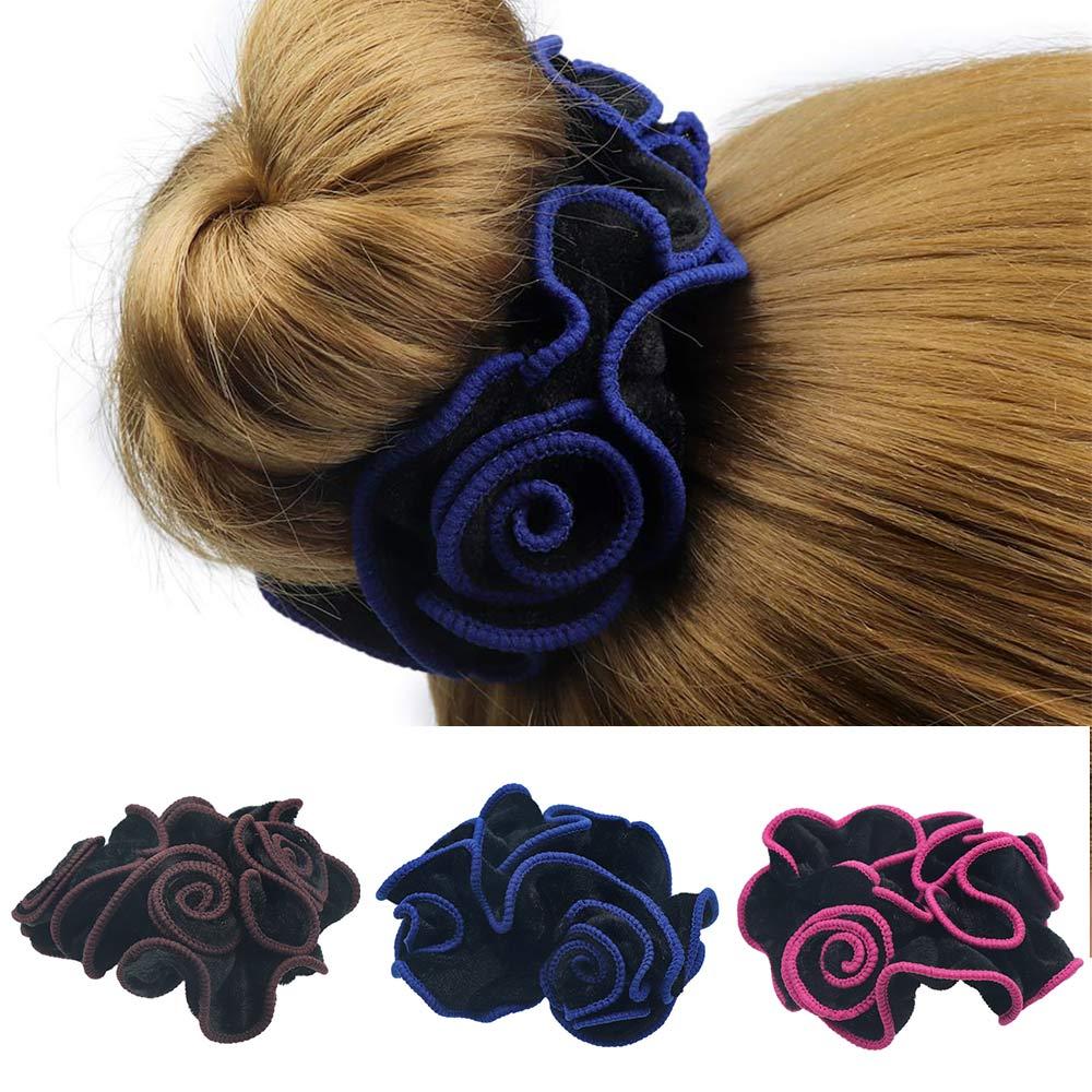 Velvet Jewelry Box - 伸縮性のあるベルベットのポニーテールホルダーとロープのヘアリング、女性のシュシュ、ヘアクリップ、アクセサリー