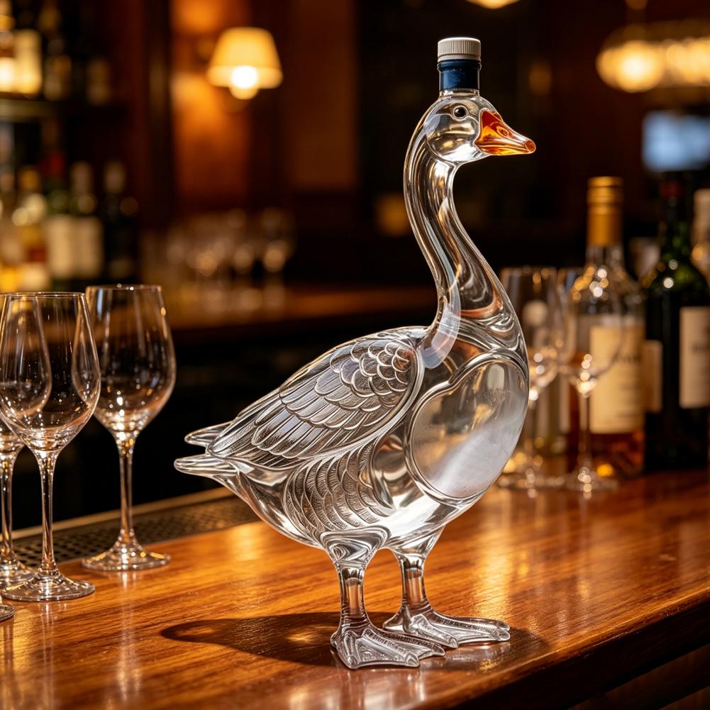 Glass Decanter Whiskey - ガラス製鳥型ワインボトル 3Dウイスキーデカンタ ガラスボトル 装飾用酒容器 ホームバー用 アート風ワインスピリッツディスプレイ