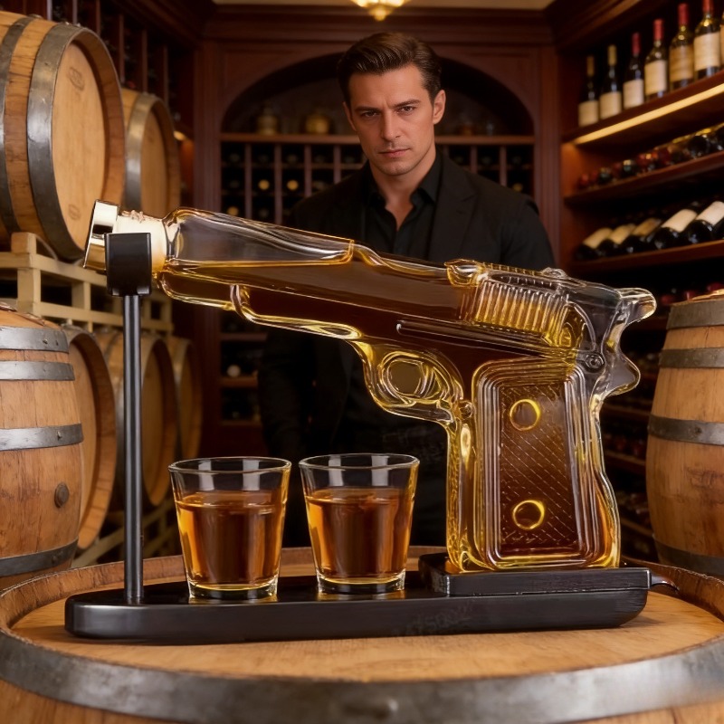 サンドホーク ガラス製ピストル型デカンター ウイスキー/ウォ - Glass Decanter Whiskey のレビューと価格