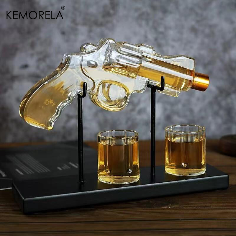 Kemorela-リボルバーガラスデカンター,ウイスキーグラ - Glass Decanter Whiskey のレビューと価格