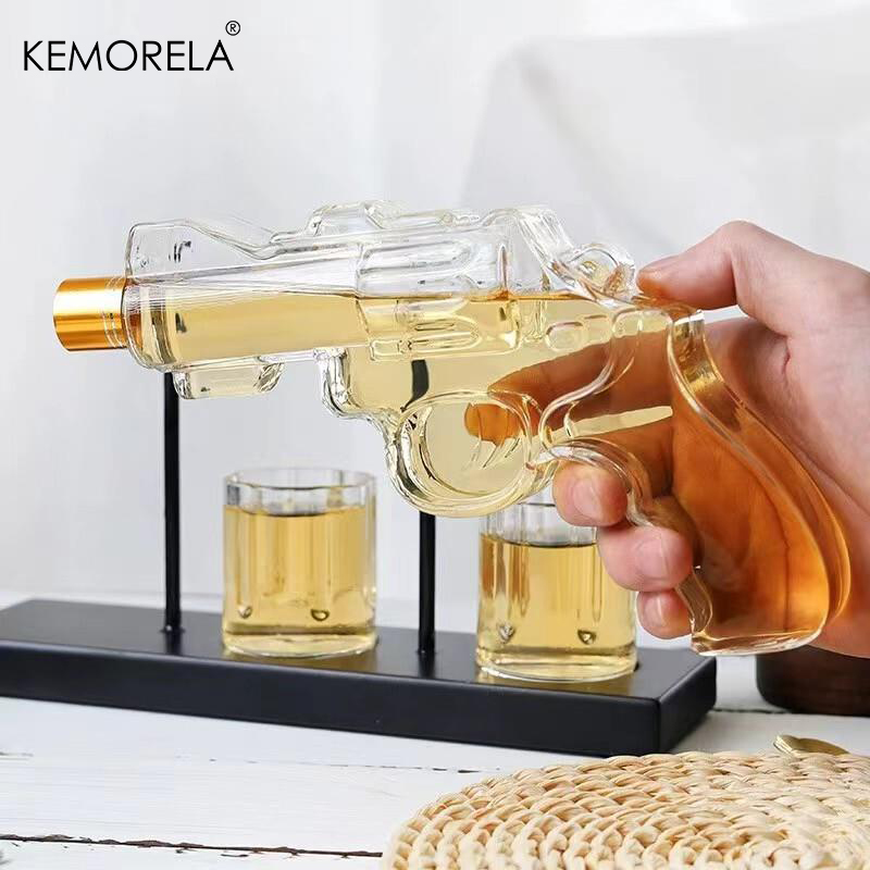 Kemorela-リボルバーガラスデカンター,ウイスキーグラ - Glass Decanter Whiskey のレビューと価格