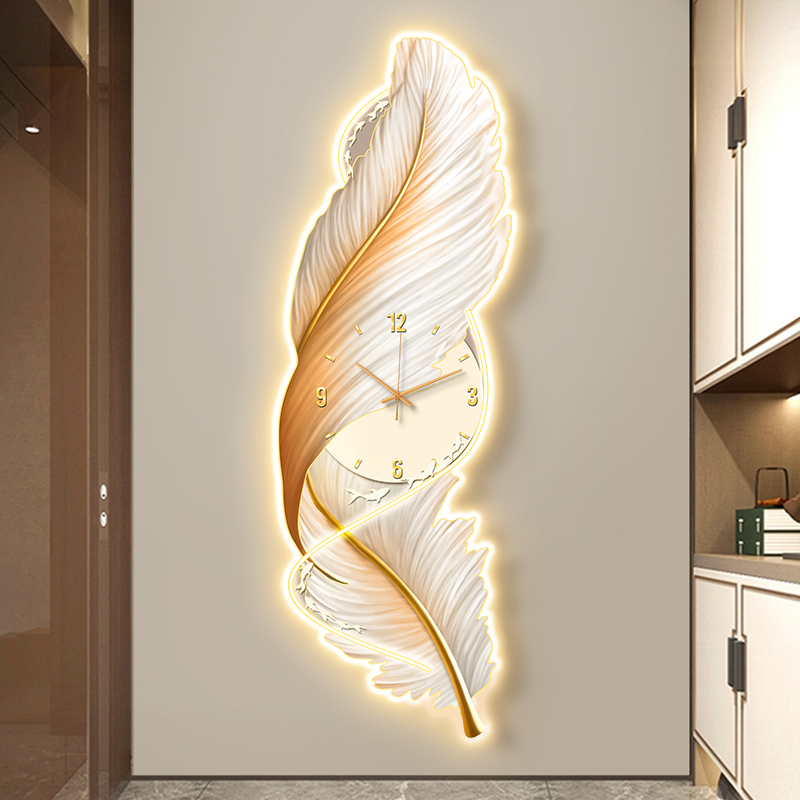 ビッグサイズアート壁画時計壁寝室シンプルなデザインの高級クリ - Luxury Lifestyle Furniture のレビューと価格