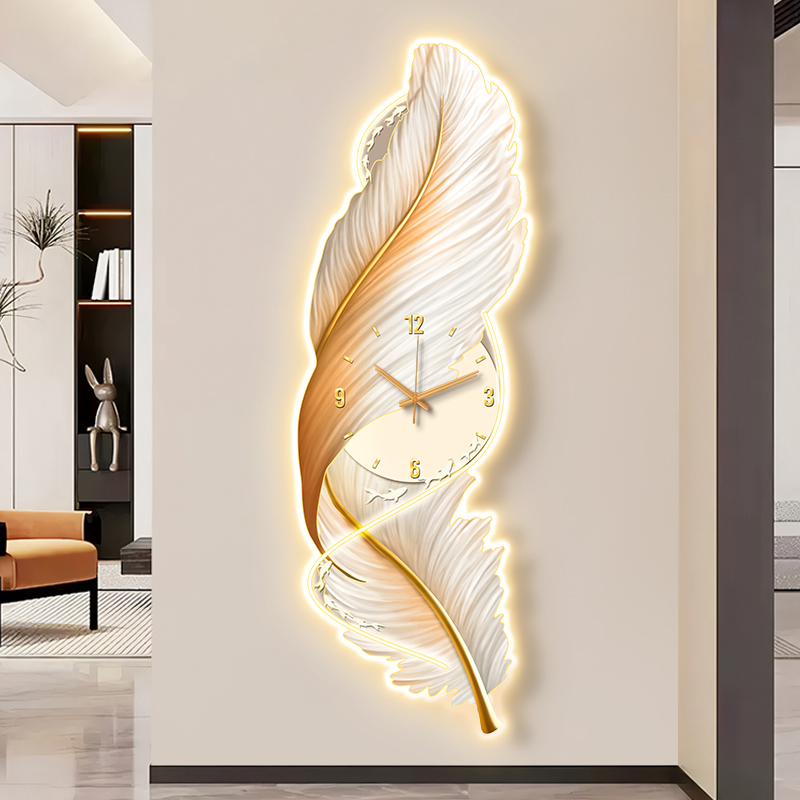 ビッグサイズアート壁画時計壁寝室シンプルなデザインの高級クリ - Luxury Lifestyle Furniture のレビューと価格