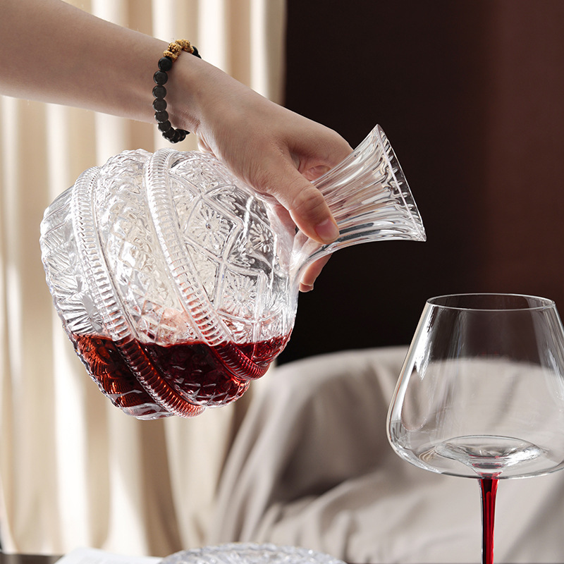 Deouny-ヨーロッパのスターダイヤモンド回転ワインデカン - Glass Decanter Whiskey のレビューと価格