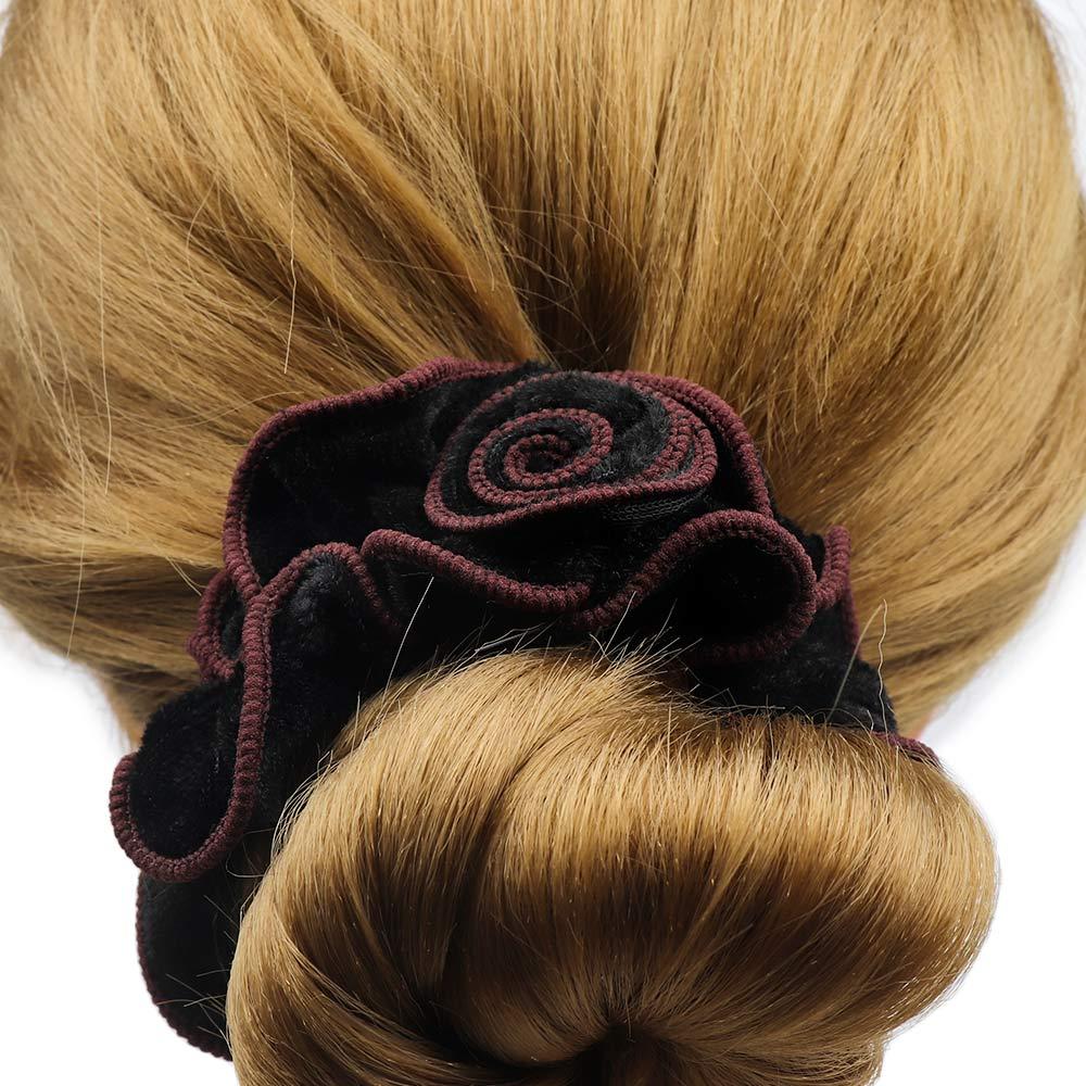 伸縮性のあるベルベットのポニーテールホルダーとロープのヘアリ - Velvet Jewelry Box のレビューと価格