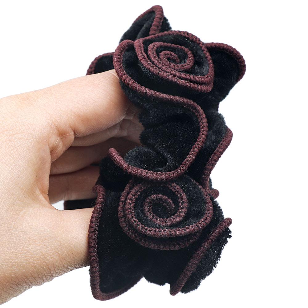伸縮性のあるベルベットのポニーテールホルダーとロープのヘアリ - Velvet Jewelry Box のレビューと価格