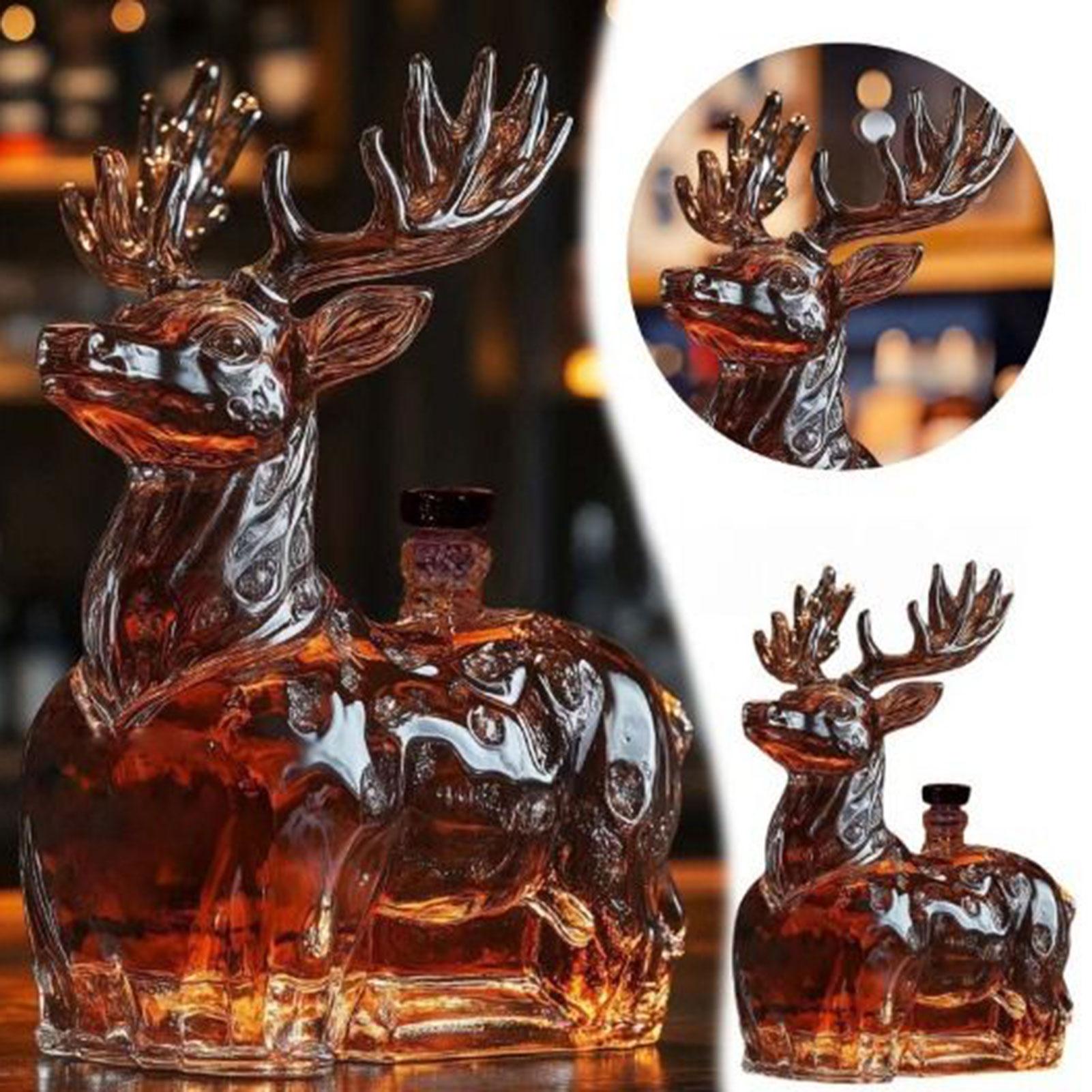 アルコール用デカンタ面白い鹿ガラスホームデコレーショントナカ - Glass Decanter Whiskey のレビューと価格