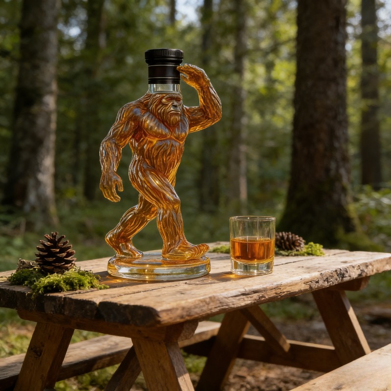面白いビッグフット王冠型ウイスキーデキャンタ、家庭用バーとギ - Glass Decanter Whiskey のレビューと価格