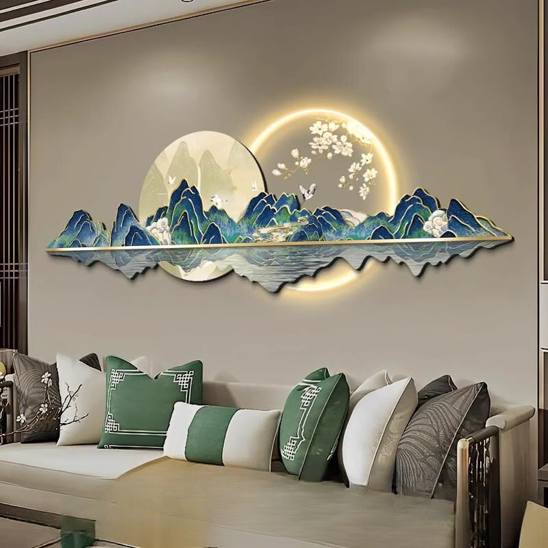 中国風 LED 時計壁高級高品質ロマンチッククリエイティブフ - Luxury Lifestyle Living のレビューと価格