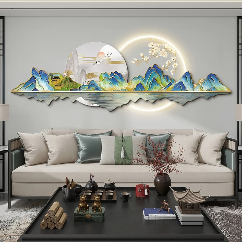 中国風の Led 時計壁高級高品質ロマンチックな創造的なファ - Luxury Lifestyle Living のレビューと価格
