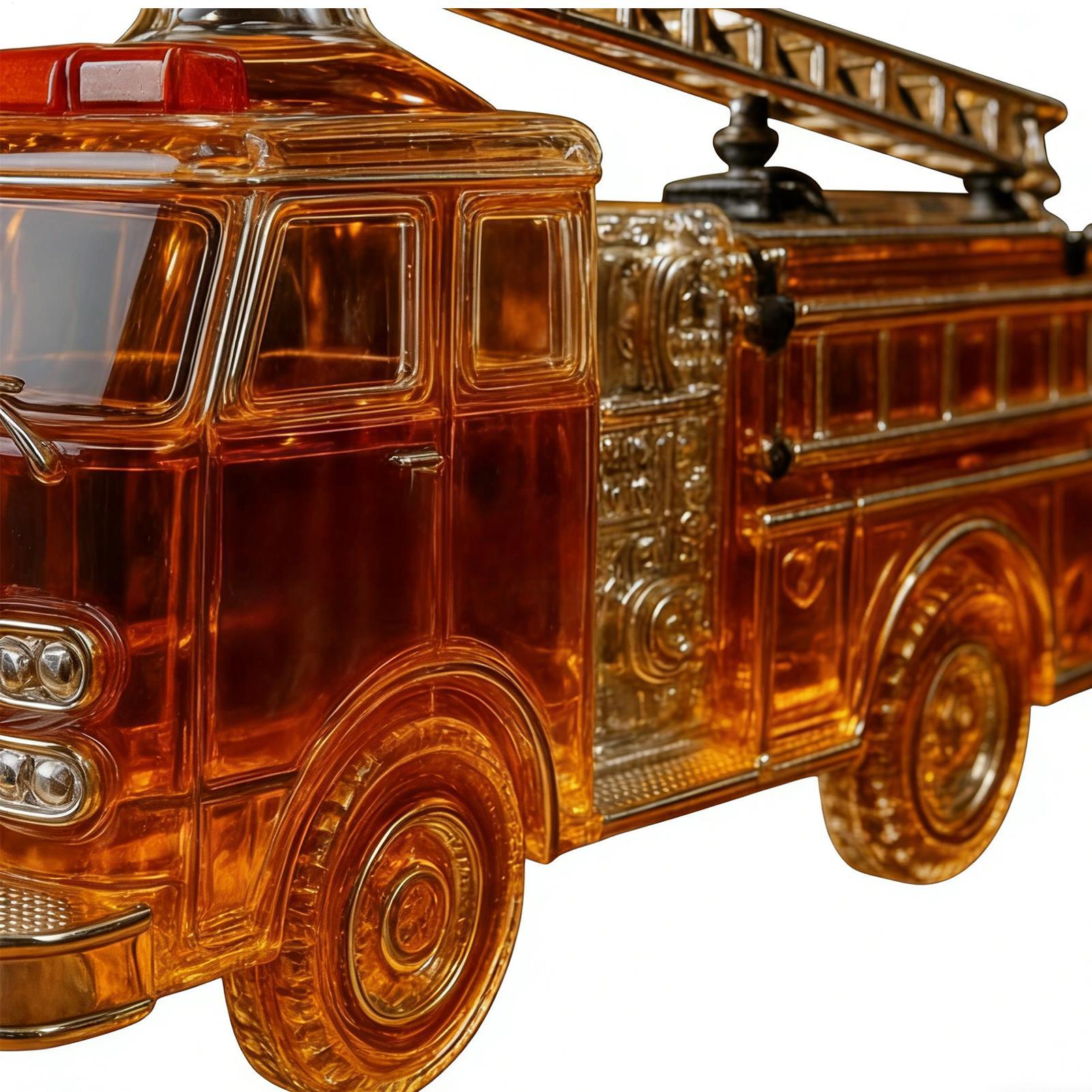 ウイスキーボトル 300ml 消防車型ボトル ガラス製ウイス - Glass Decanter Whiskey のレビューと価格