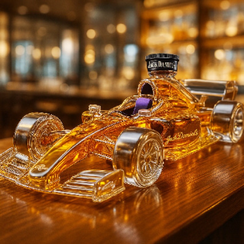 パーソナライズされたクリエイティブなレーシングカー型のウイス - Glass Decanter Whiskey のレビューと価格