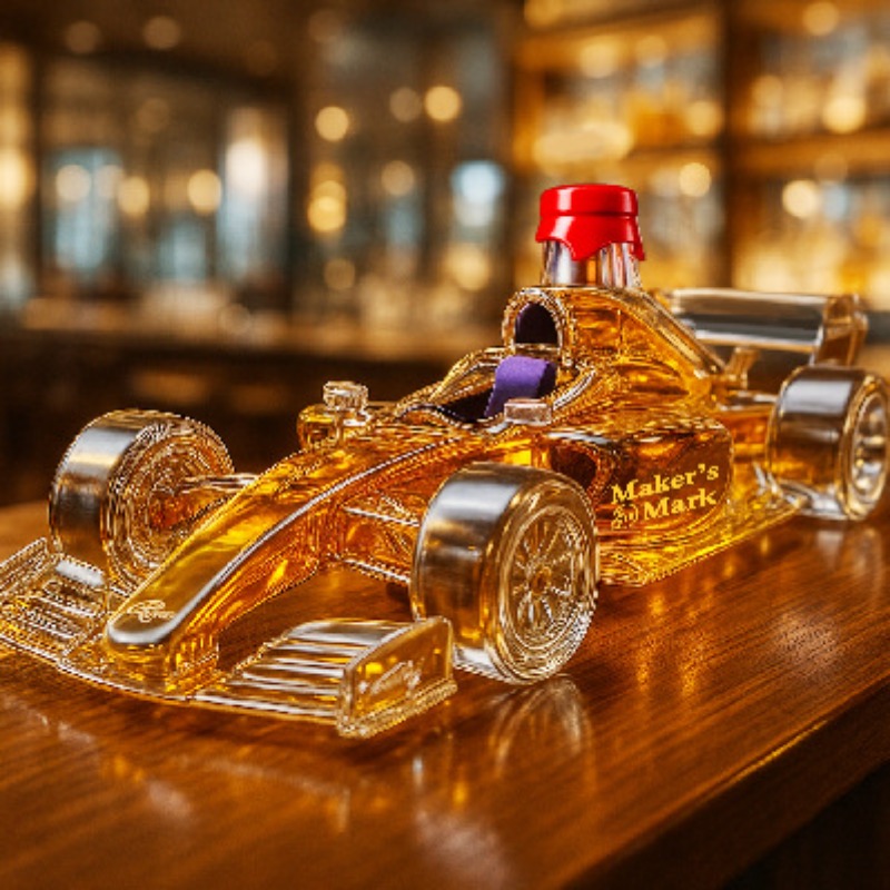 パーソナライズされたクリエイティブなレーシングカー型のウイス - Glass Decanter Whiskey のレビューと価格