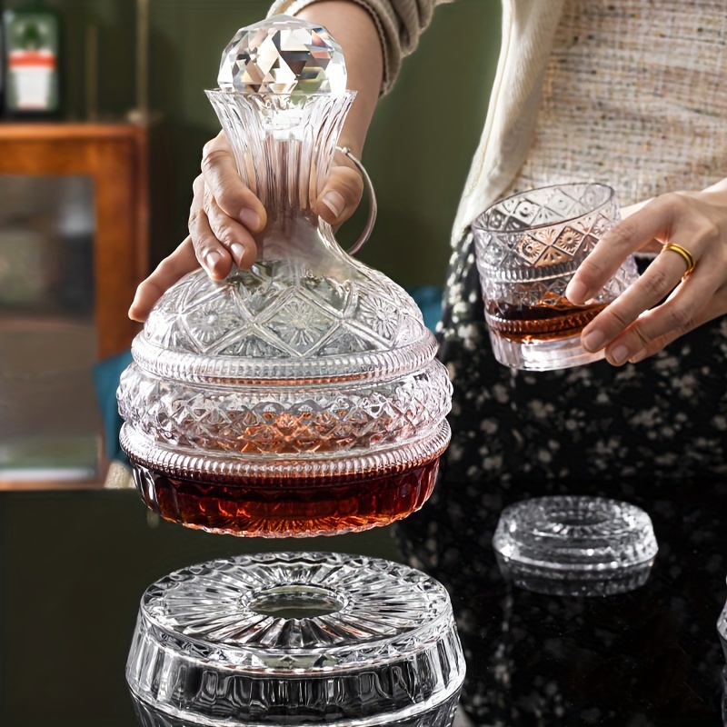 クリスタルワインデカンタ エレガントな手作りガラスワインデカ - Glass Decanter Whiskey のレビューと価格