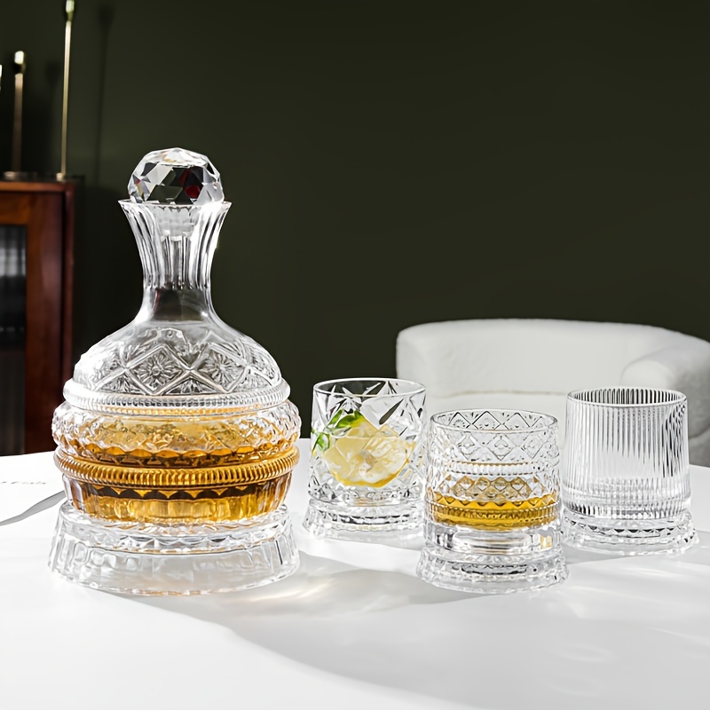 クリスタルワインデカンタ エレガントな手作りガラスワインデカ - Glass Decanter Whiskey のレビューと価格