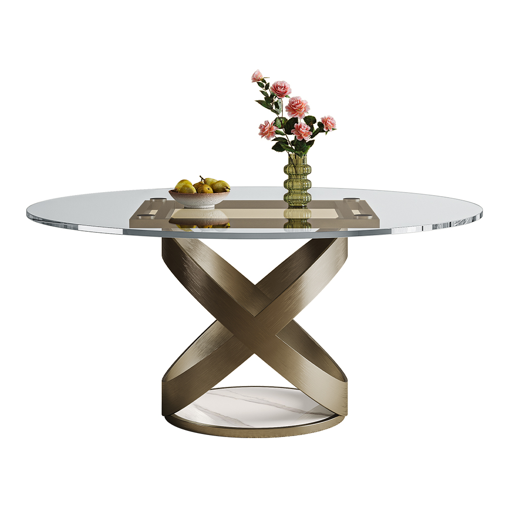 卸売価格 北欧スタイル 3mm強化ガラス 8mmダイニングテ - Luxury Lifestyle Furniture のレビューと価格