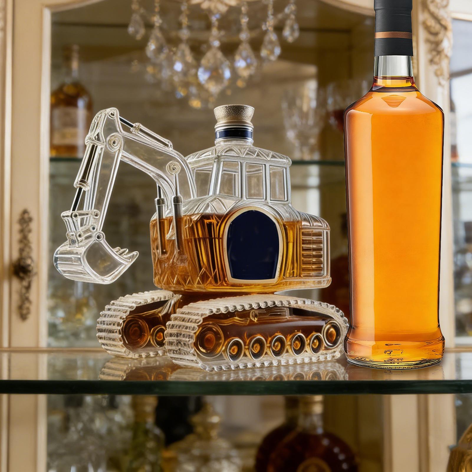 ヘビーデューティー掘削機型ウイスキーデキャンタ、プレミアムな - Glass Decanter Whiskey のレビューと価格