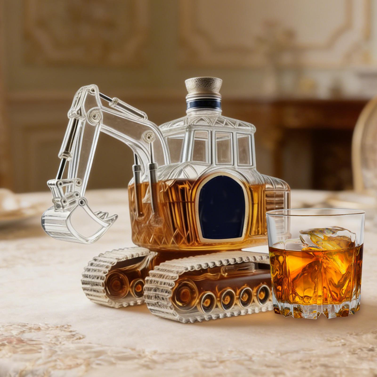 ヘビーデューティー掘削機型ウイスキーデキャンタ、プレミアムな - Glass Decanter Whiskey のレビューと価格