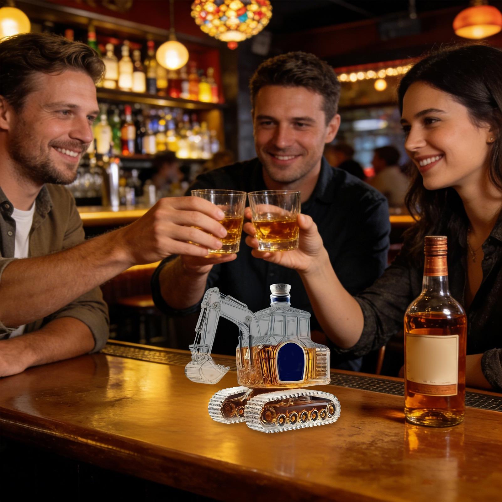 ヘビーデューティー掘削機型ウイスキーデキャンタ、プレミアムな - Glass Decanter Whiskey のレビューと価格