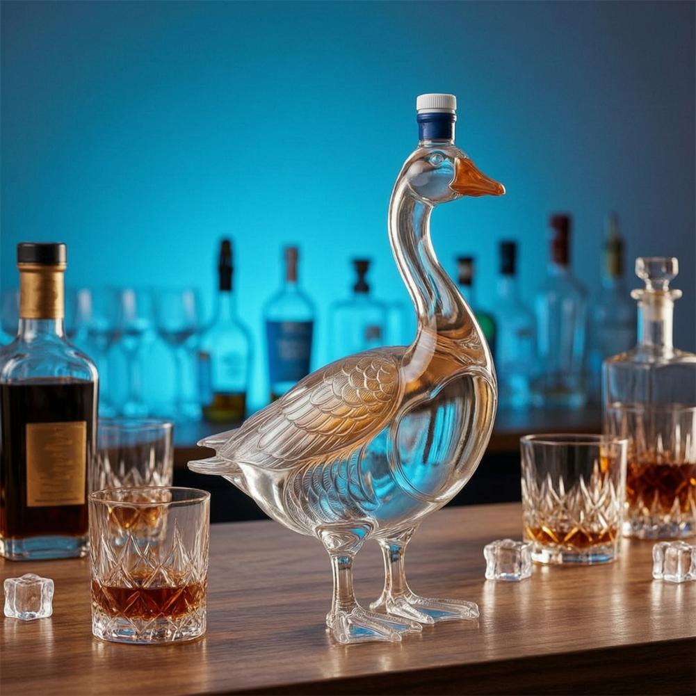 ガラス製鳥型ワインボトル 3Dウイスキーデカンタ ガラスボト - Glass Decanter Whiskey のレビューと価格