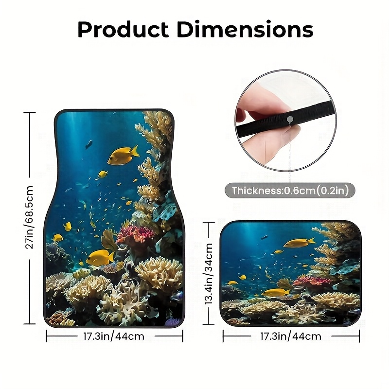 4 個のユニバーサル美しい水中世界海洋生物スタイルパターンカ - Luxury Lifestyle Beauty のレビューと価格